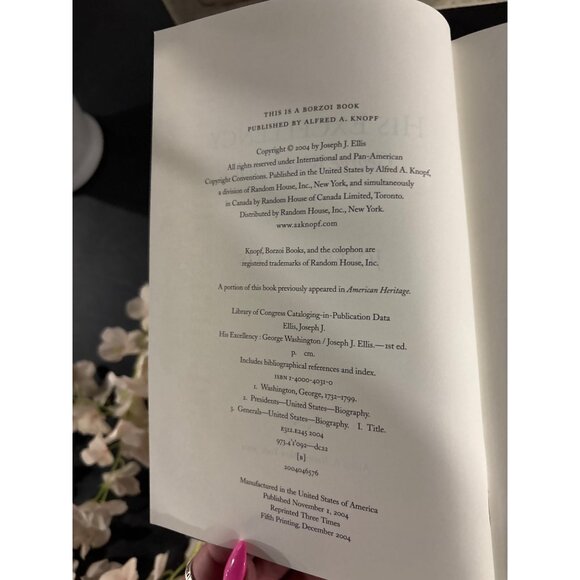 His Excellency George Washington By Joseph J. Ellis Hardcover Book - Picture 4 of 14